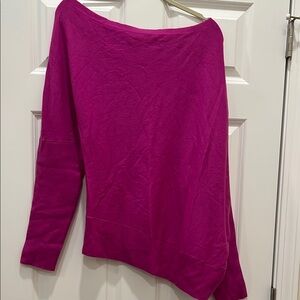Express Fuchsia Off-the-Shoulder Sweater